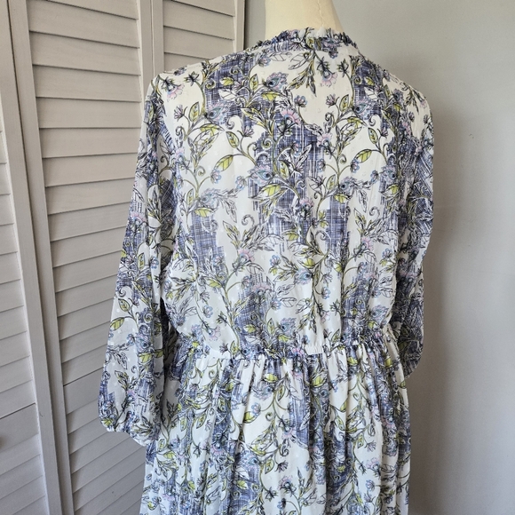 Torrid Mini Clip Dot Front Keyhole Dress Womens 2X Cottagecore Feminine Romantic - Picture 8 of 13